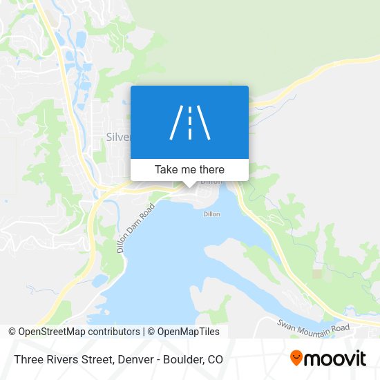 Mapa de Three Rivers Street