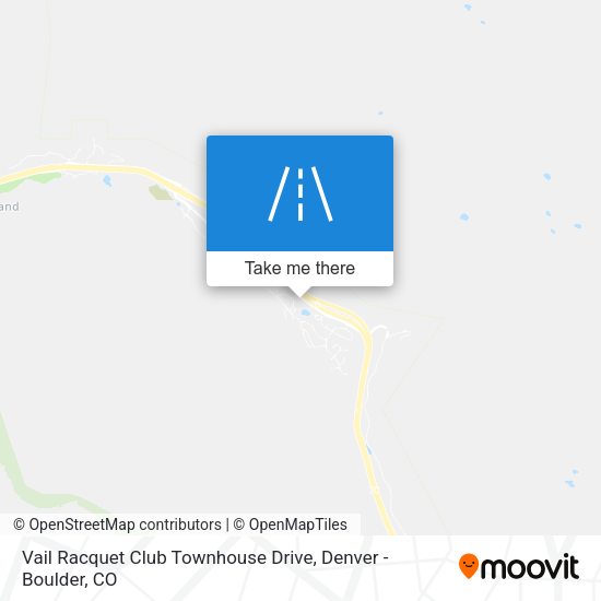 Vail Racquet Club Townhouse Drive map