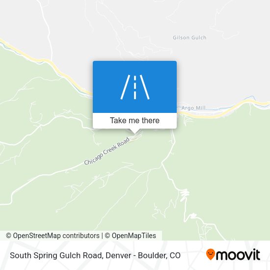 South Spring Gulch Road map