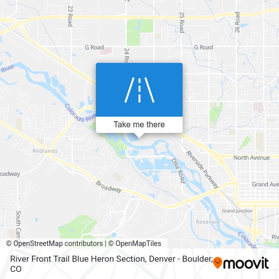 Mapa de River Front Trail Blue Heron Section