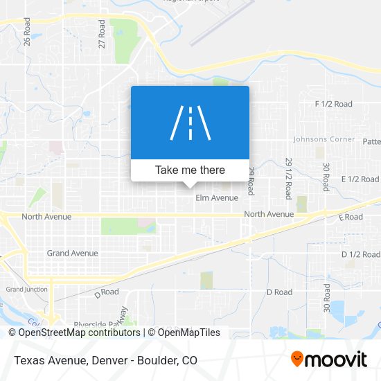 Texas Avenue map
