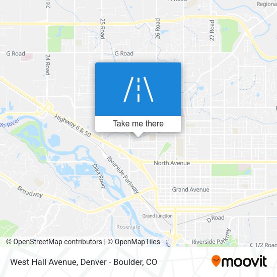 West Hall Avenue map