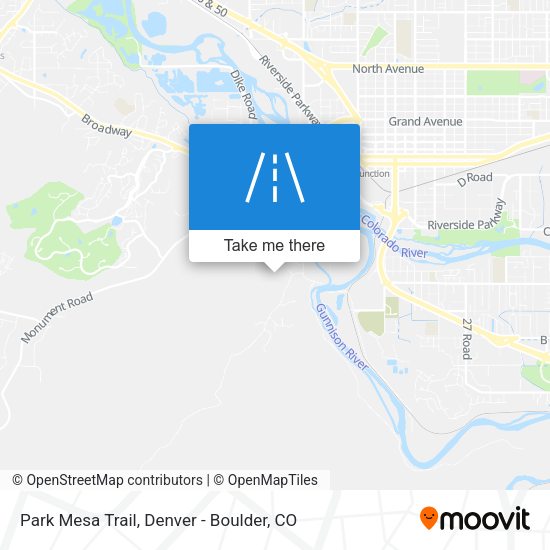 Park Mesa Trail map