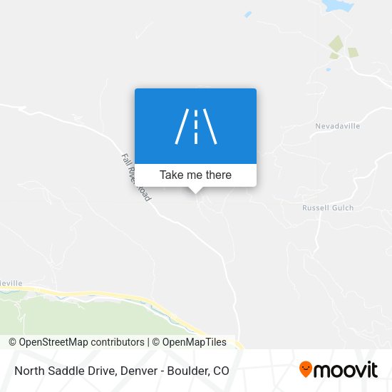 North Saddle Drive map