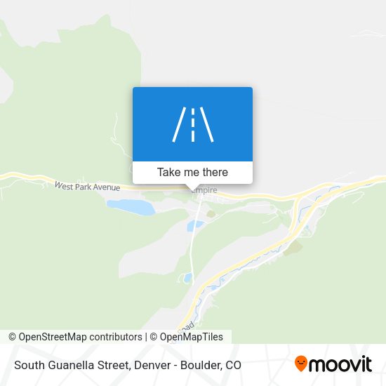 South Guanella Street map