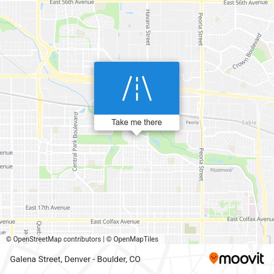 Galena Street map