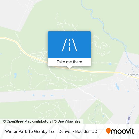 Winter Park To Granby Trail map
