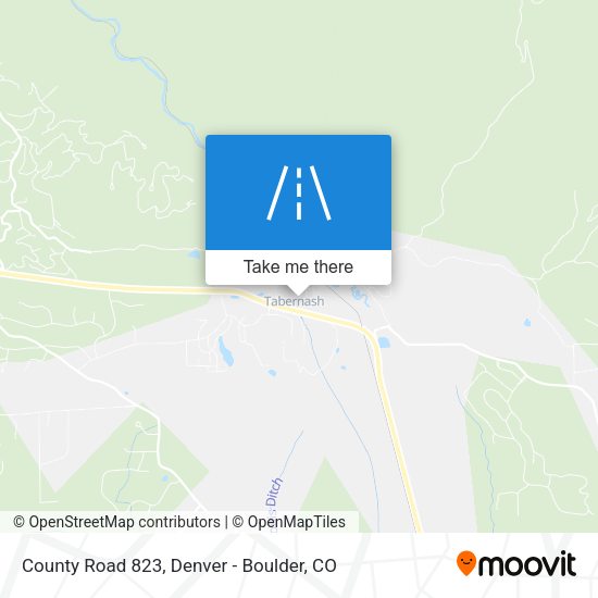County Road 823 map