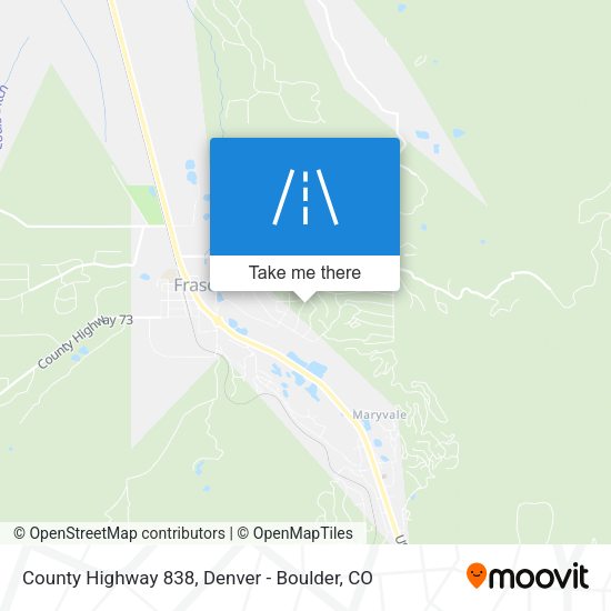 County Highway 838 map