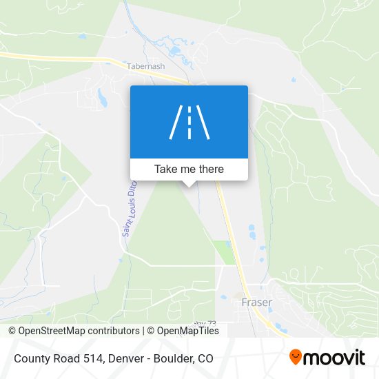 County Road 514 map