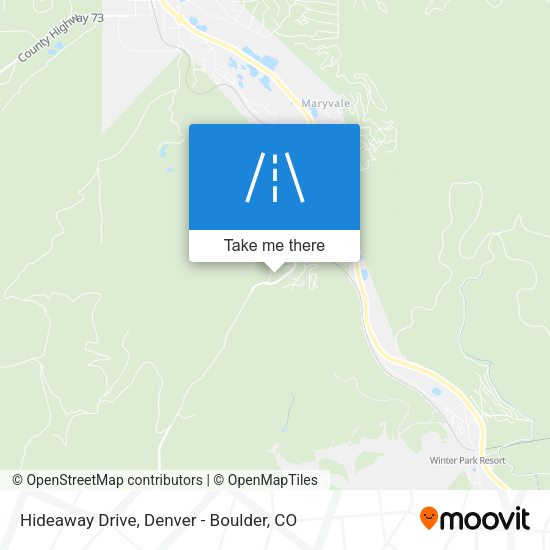 Hideaway Drive map