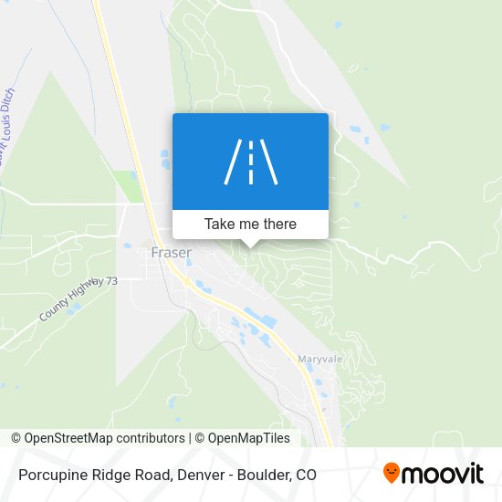 Porcupine Ridge Road map