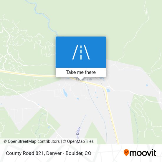 County Road 821 map