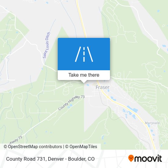 County Road 731 map