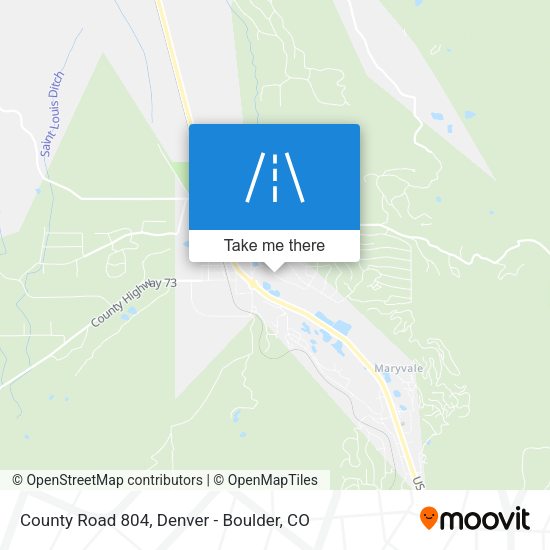 County Road 804 map