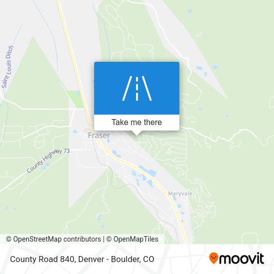 County Road 840 map