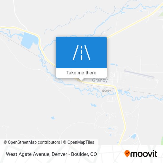 West Agate Avenue map