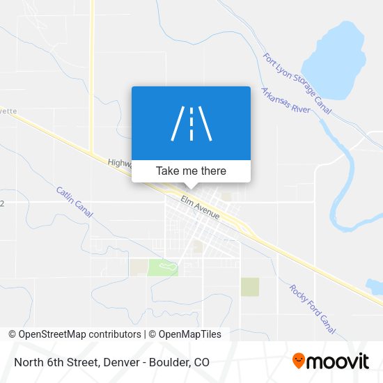 Mapa de North 6th Street
