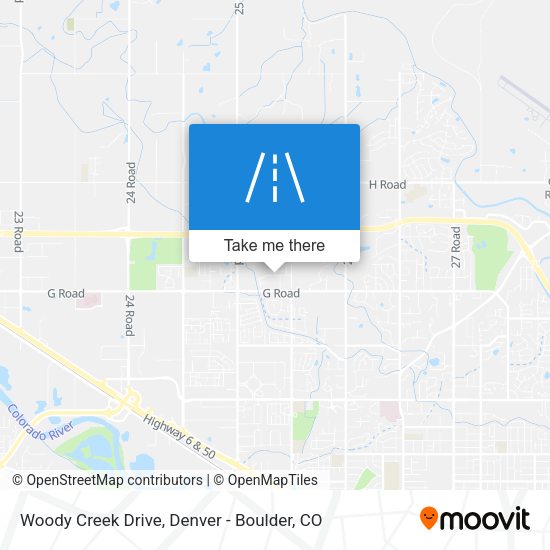 Woody Creek Drive map