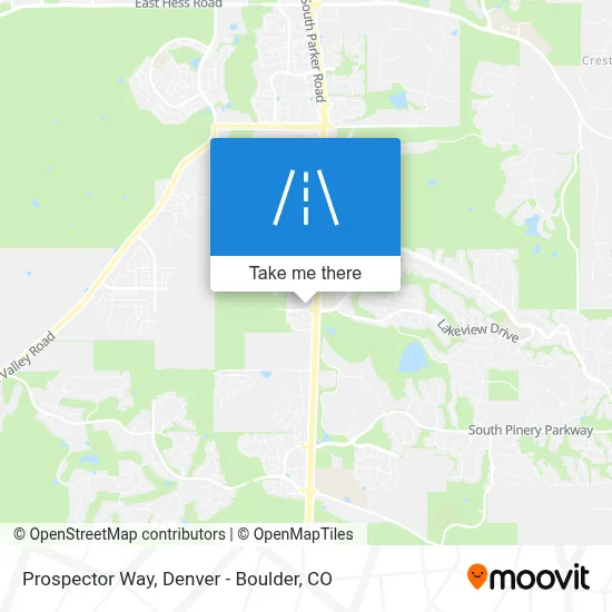 Prospector Way map