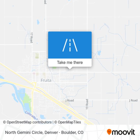 North Gemini Circle map