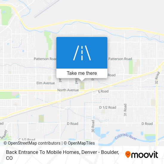 Back Entrance To Mobile Homes map