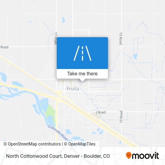 North Cottonwood Court map