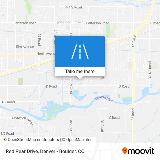 Red Pear Drive map
