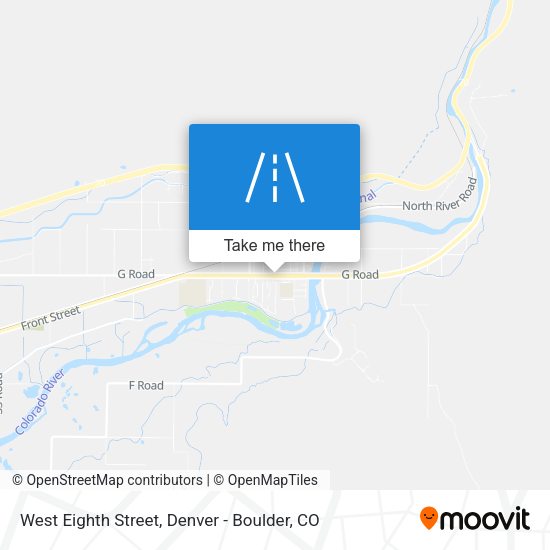 West Eighth Street map
