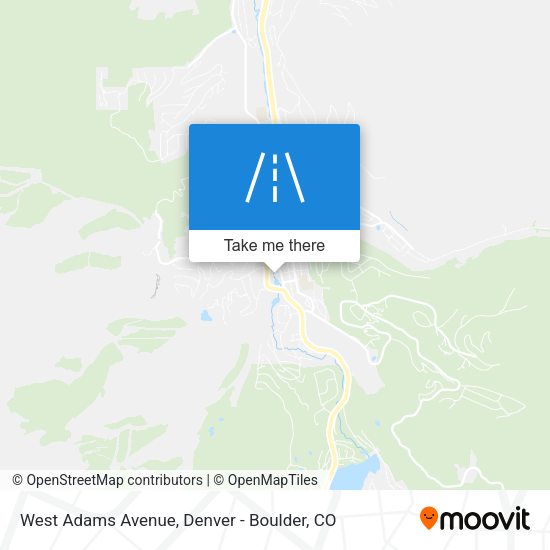 Mapa de West Adams Avenue