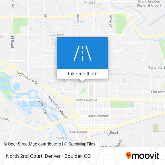 North 2nd Court map