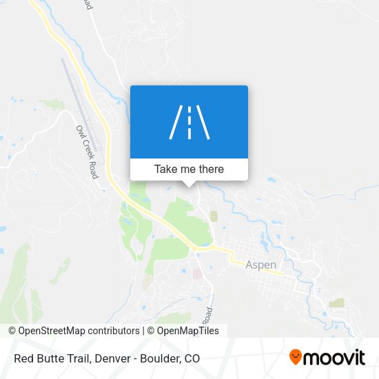 Red Butte Trail map