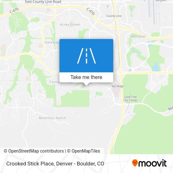 Crooked Stick Place map