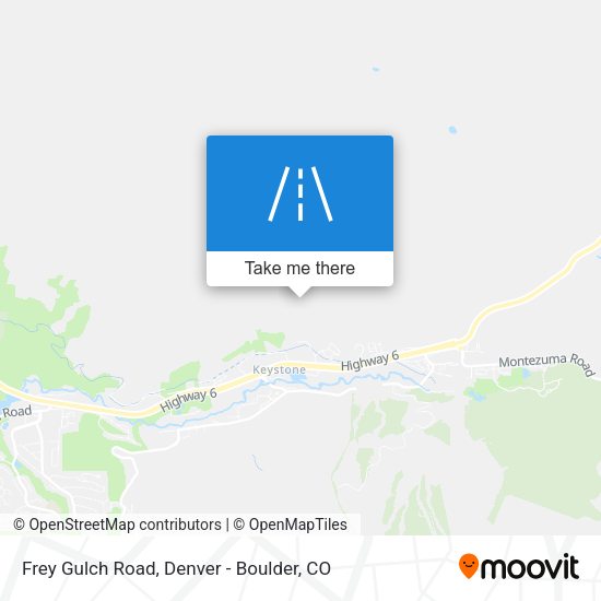 Frey Gulch Road map