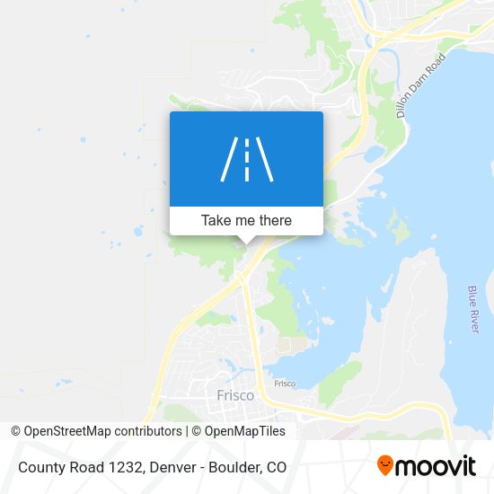 County Road 1232 map