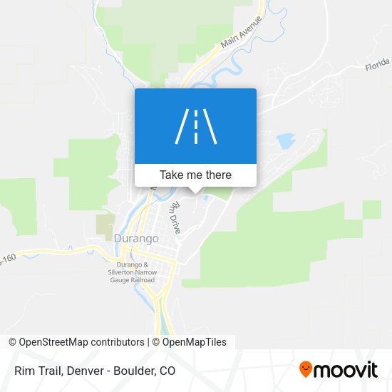 Mapa de Rim Trail