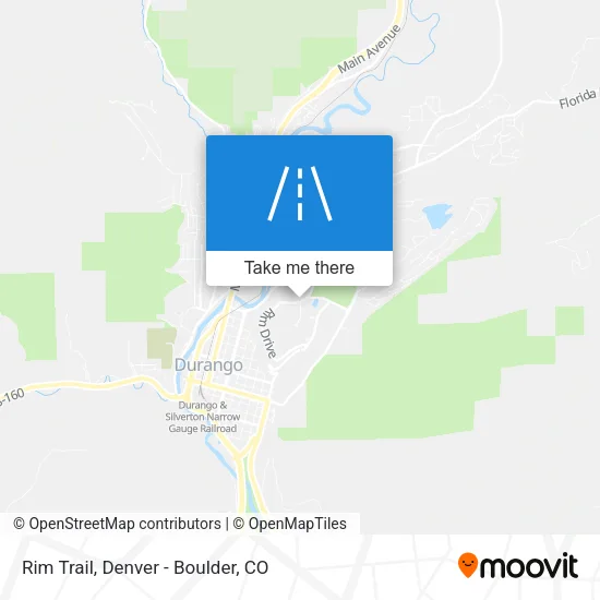 Rim Trail map