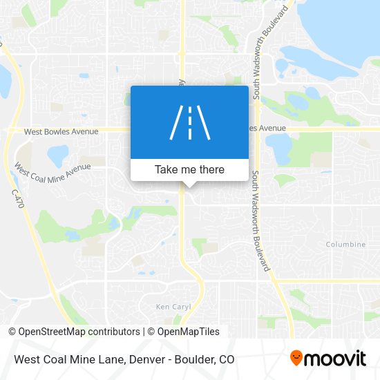 West Coal Mine Lane map