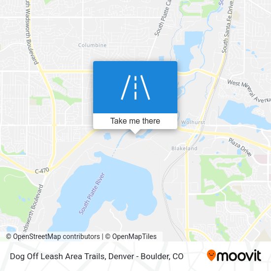 Mapa de Dog Off Leash Area Trails