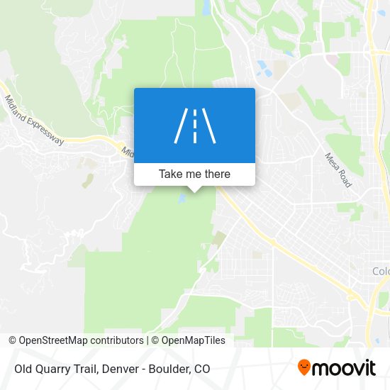 Old Quarry Trail map