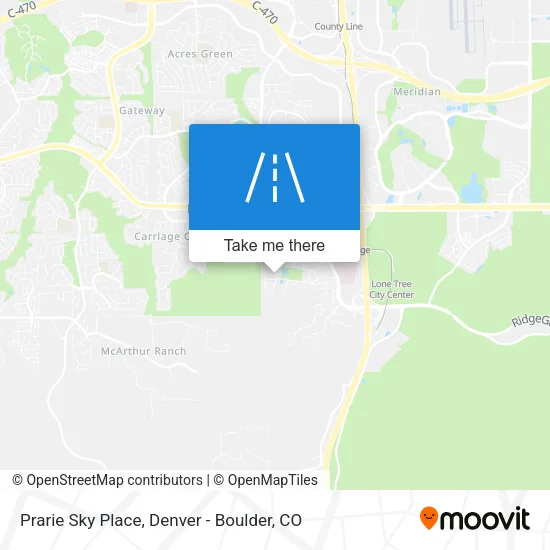 Prarie Sky Place map