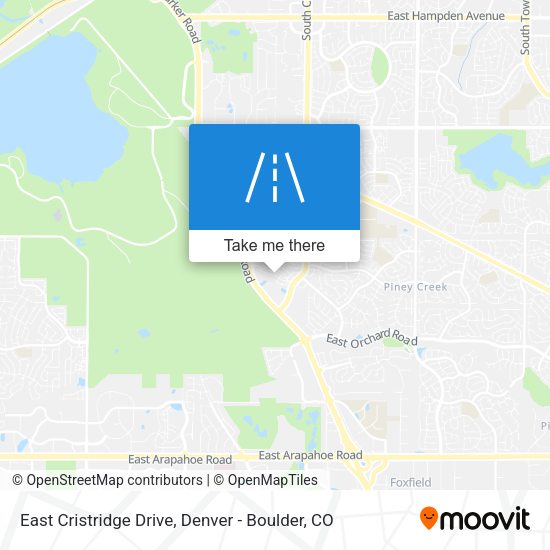 East Cristridge Drive map