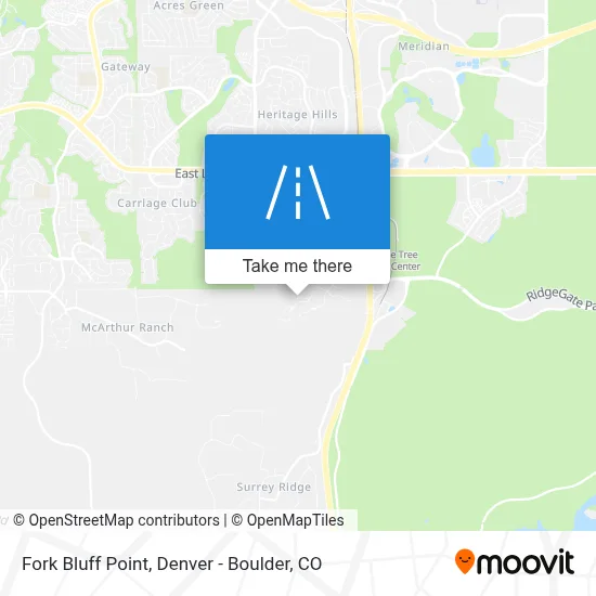 Fork Bluff Point map