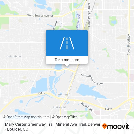 Mary Carter Greenway Trail;Mineral Ave Trail map