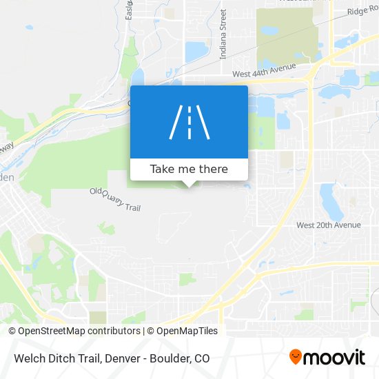 Welch Ditch Trail map