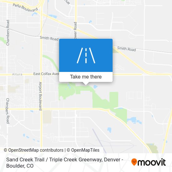Mapa de Sand Creek Trail / Triple Creek Greenway