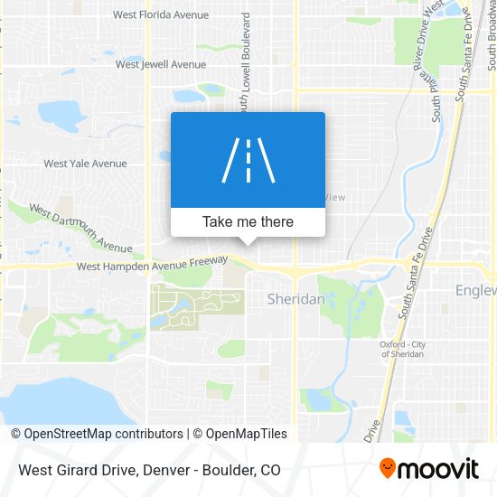 West Girard Drive map