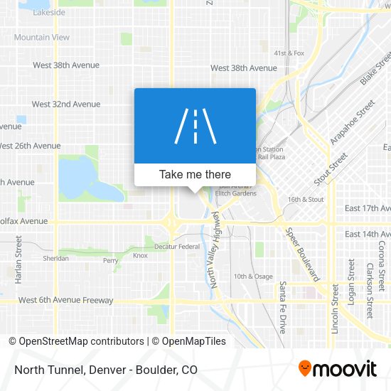North Tunnel map