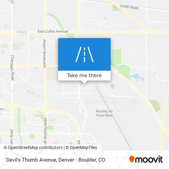 Mapa de Devil's Thumb Avenue