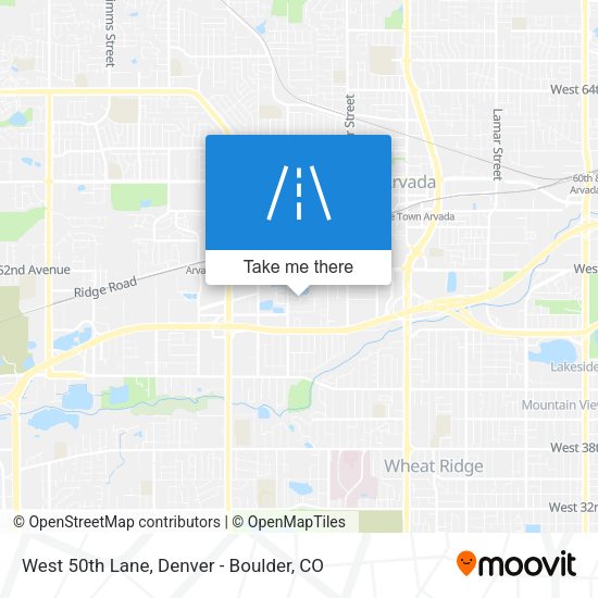 West 50th Lane map